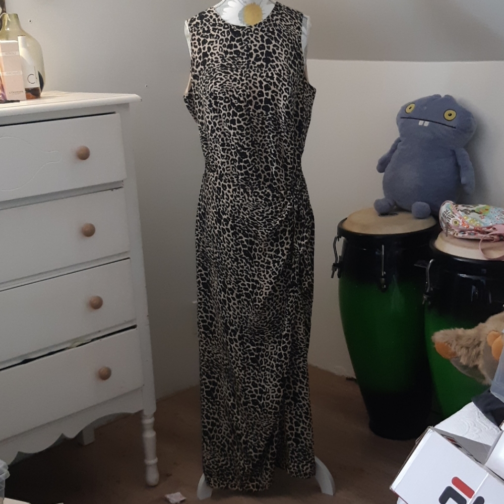 Vintage silk wrap dress